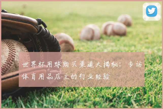 世界杯用球购买渠道大揭秘:专访体育用品店主的行业经验