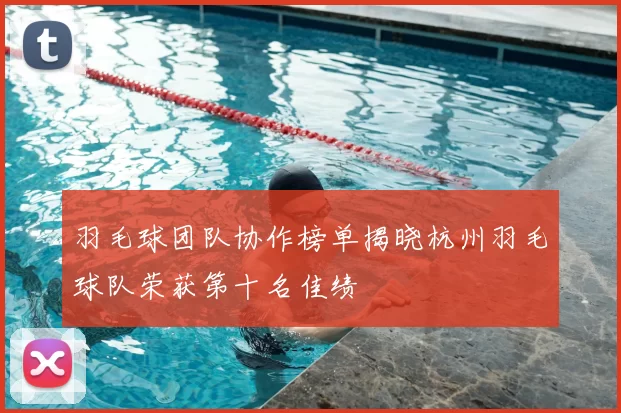 羽毛球团队协作榜单揭晓杭州羽毛球队荣获第十名佳绩